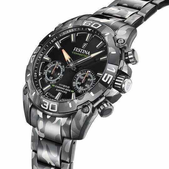 FESTINA%20F20545/1%20CONNECTED%20BLACK%20CAMOUFLAGE%20ERKEK%20KOL%20SAATİ