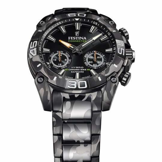 FESTINA%20F20545/1%20CONNECTED%20BLACK%20CAMOUFLAGE%20ERKEK%20KOL%20SAATİ