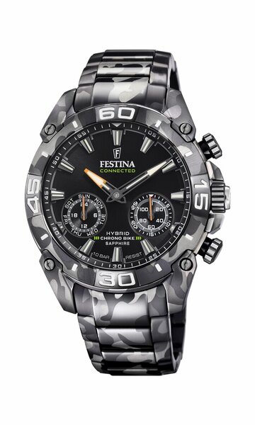 FESTINA%20F20545/1%20CONNECTED%20BLACK%20CAMOUFLAGE%20ERKEK%20KOL%20SAATİ