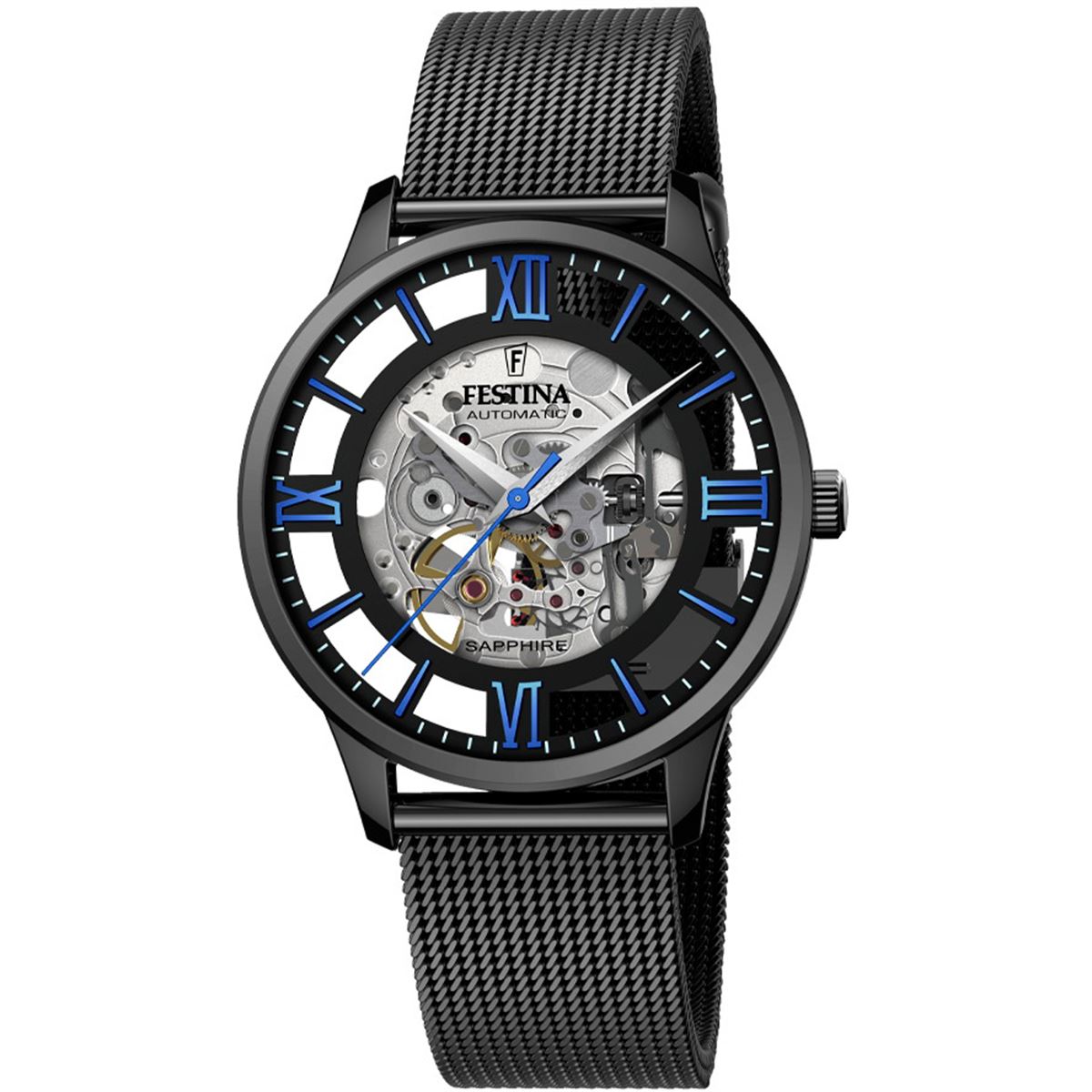 FESTINA%20F20535/3%20SKELETON%20AUTOMATIC%20SAPPHIRE%20ERKEK%20KOL%20SAATİ