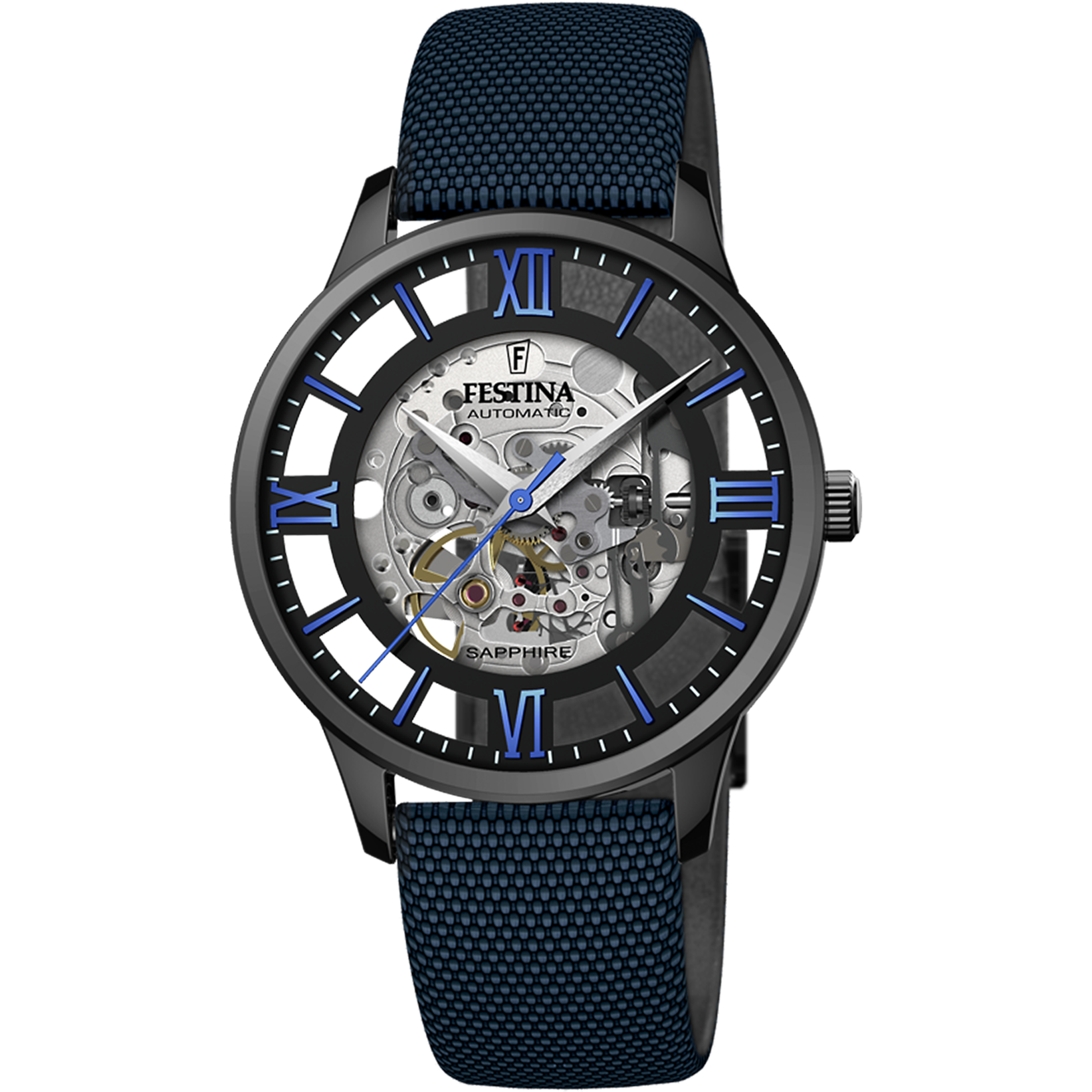 FESTINA%20F20621/3%20SKELETON%20AUTOMATIC%20SAPPHIRE%20ERKEK%20KOL%20SAATİ